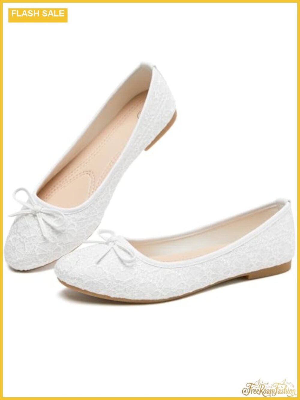 Women's Pointed Toe Ballet Flats - Faux Suede Memory Foam Foldable Mesh Shoes